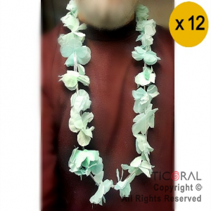 COLLAR HAWAIANO COLOR VERDE PASTEL x 12